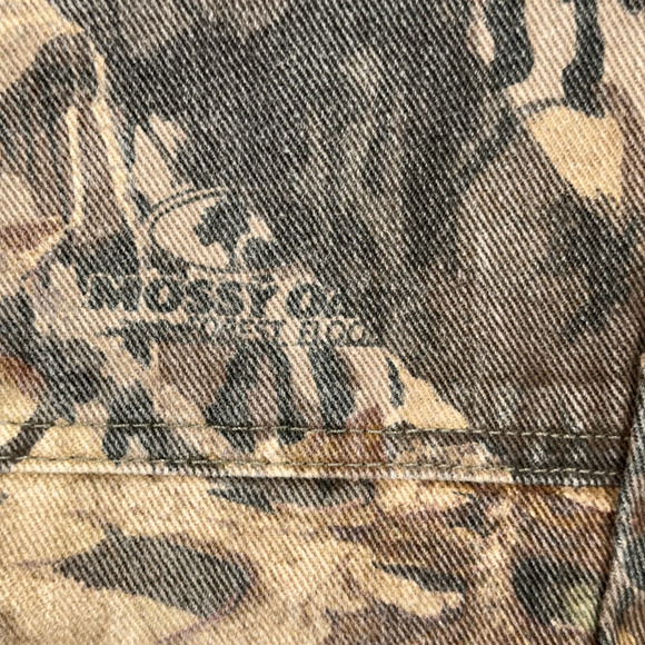 Vintage Wrangler Pants Mens 36x30 Brown Camo Hunting Double Knee Mossy Oak Y2K - Picture 9 of 11